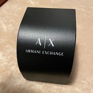 Armani exchange stainless steel watch